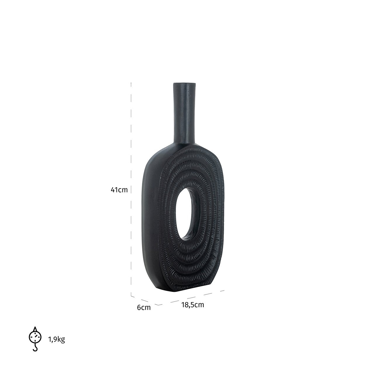 Vase Emar big (Black)